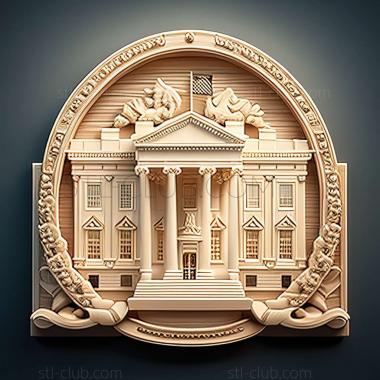 3D model white house (STL)